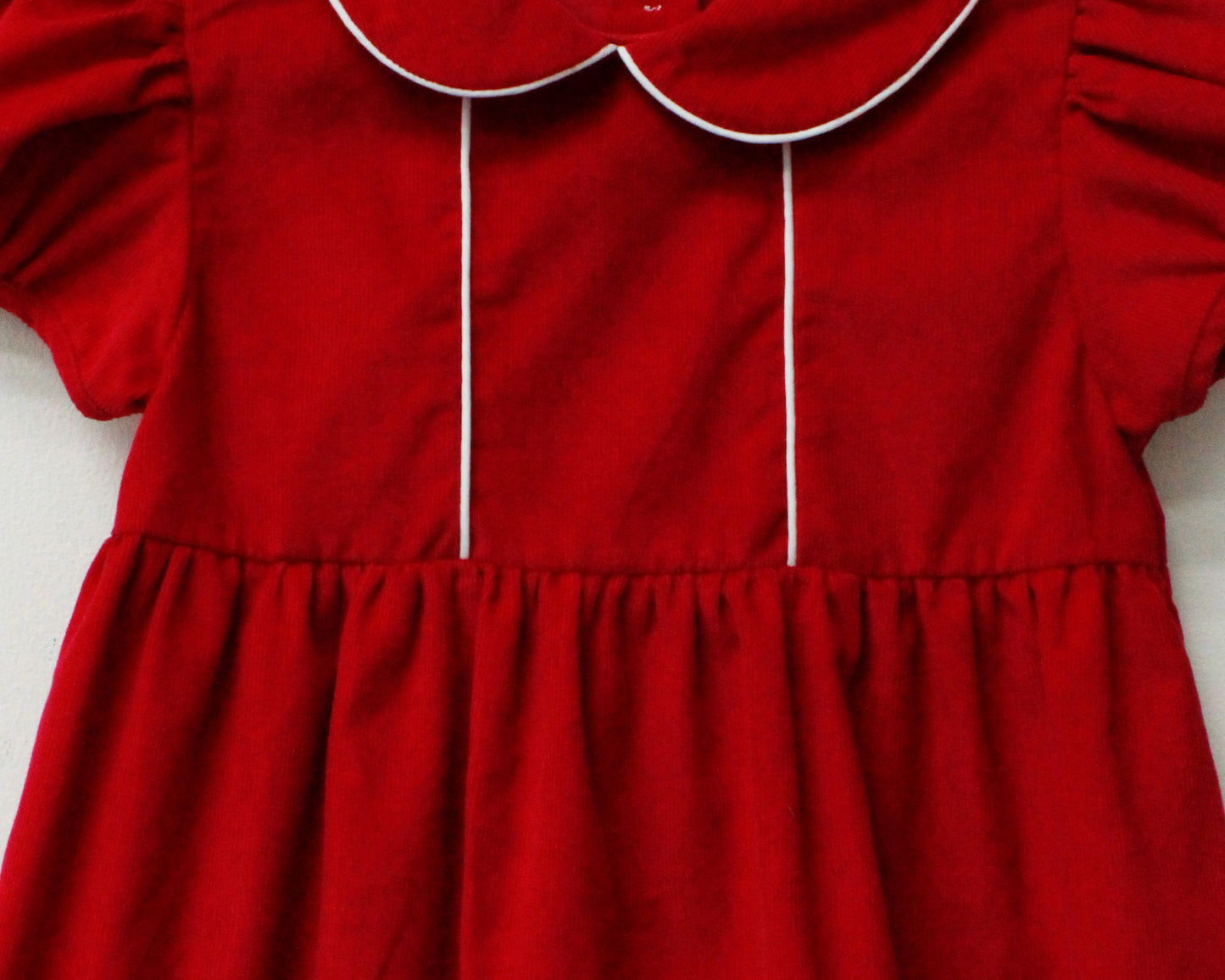 Red Corduroy Claire Dress