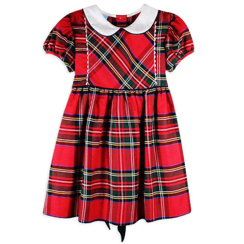 Red Christmas plaid Victoria dress 12M Red Christmas plaid Victoria dress 12M