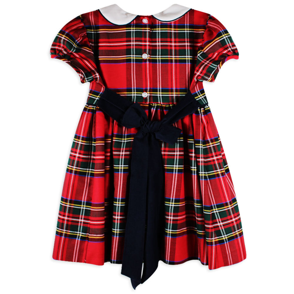Red Christmas plaid Victoria dress