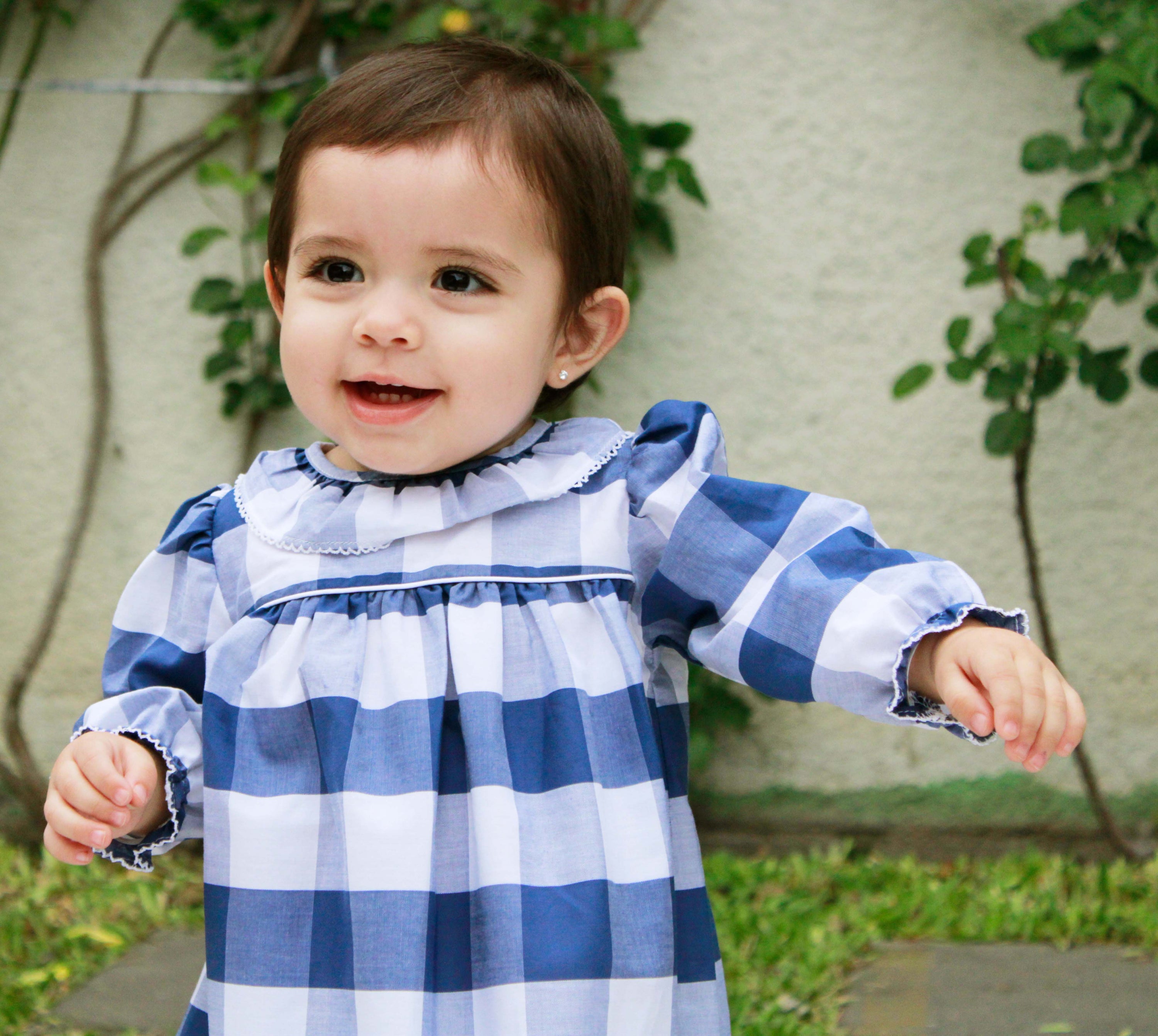 Charming Little One Red and Light Blue Plaid Adam Bubble main image 1