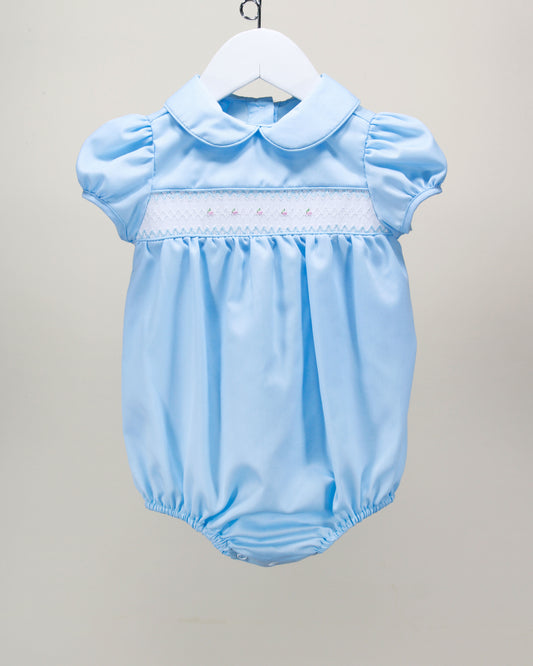 Blue Rosette Lila Bubble