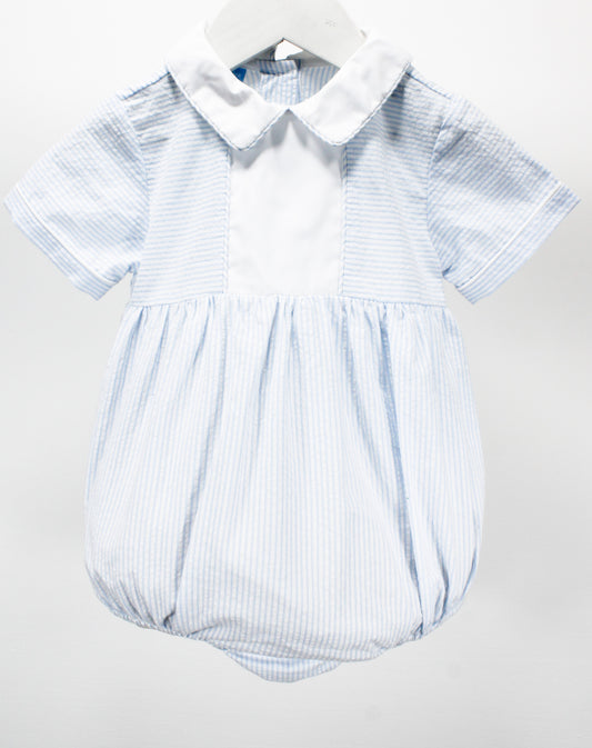 Soft Blue Stripe Emmanuel Bubble