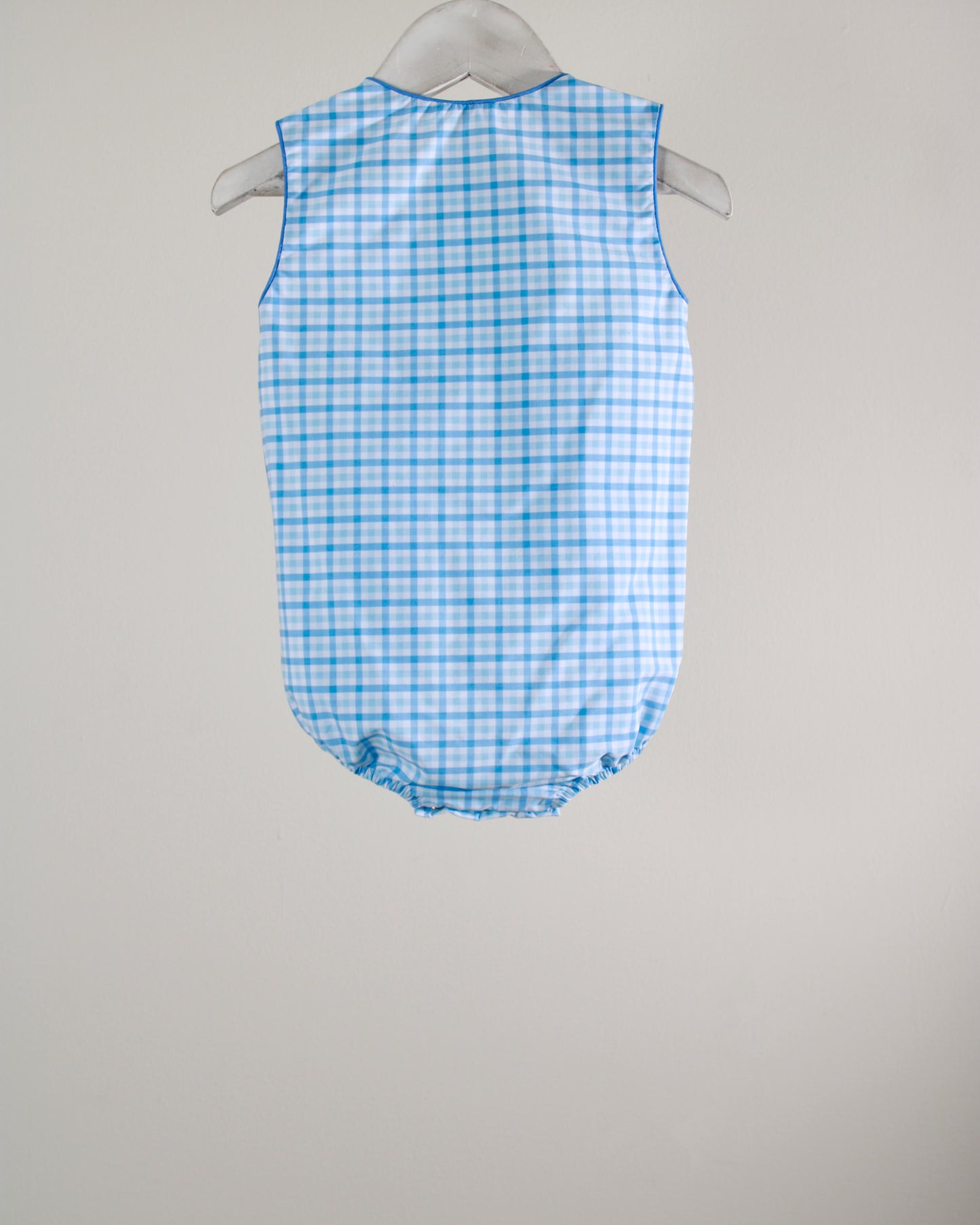Light Blue Plaid Isaac Bubble